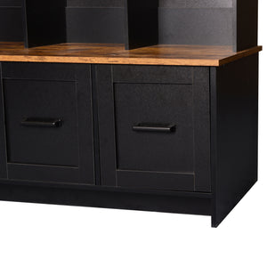 Modern Storage Hall Tree (65'')