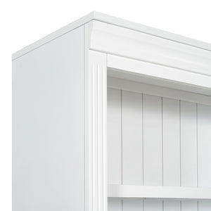 Modern Writing Desk with Bookshelf (35'')