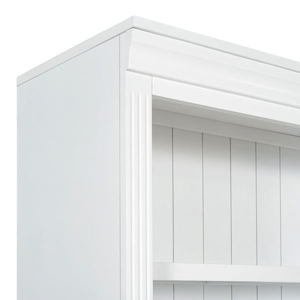 Modern Writing Desk with Bookshelf (35'')