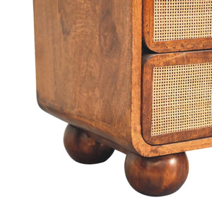 2-Drawer Solid Wood Nightstand (13'')