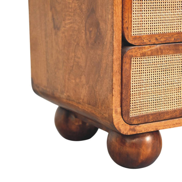 2-Drawer Solid Wood Nightstand (13'')