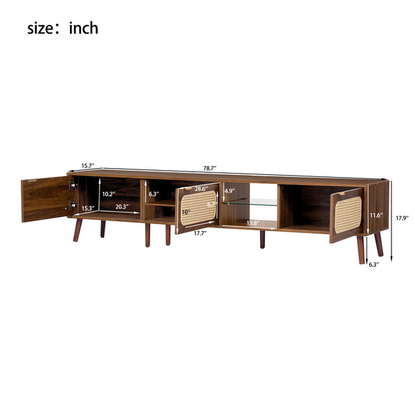 Mid-Century Modern Media Console (78'')