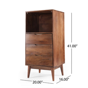 3-Drawer Wood Chest (20'')