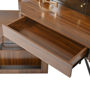 Multifunctional Corner Makeup Vanity (56'')