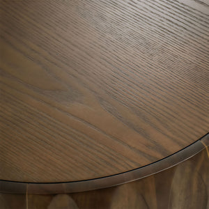 Round Carved Pattern Coffee Table (31'')