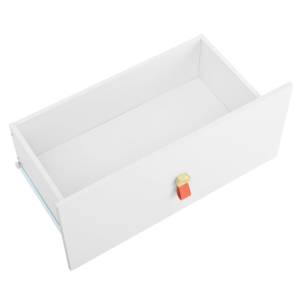 3-Drawer Glass Top Nightstand (30'')