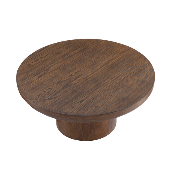 Round Wood Coffee Table (36'')