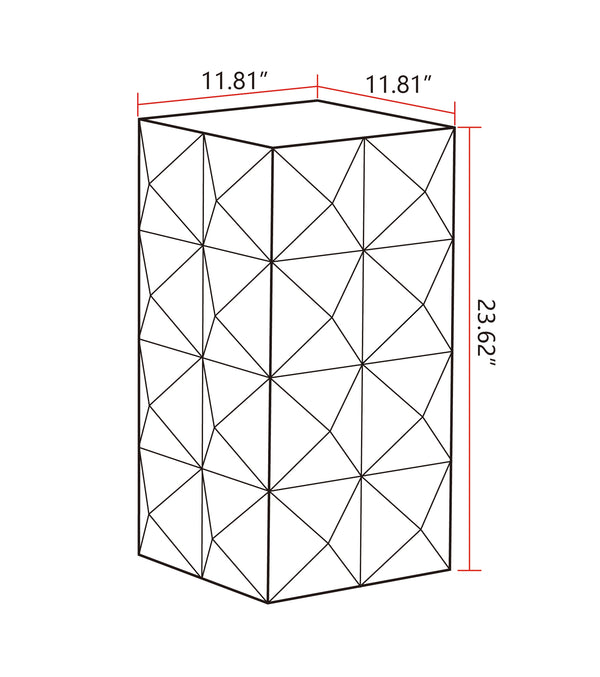 Retro Wooden Side Table (11'')