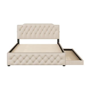 Upholstered Tufted Platform Bed (80'')