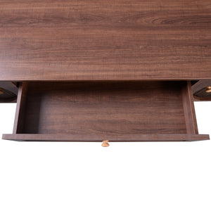 Rattan Storage Media Console (67'')