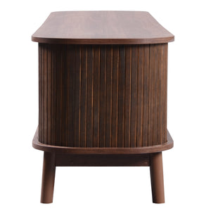 Rattan Storage Media Console (67'')