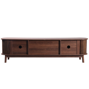 Rattan Storage Media Console (67'')