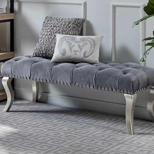 Tufted Upholstered Bench (48'')