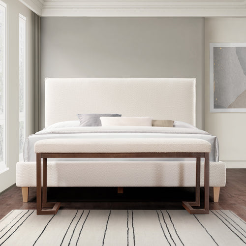 Metal Frame Upholstered Bench (48'')