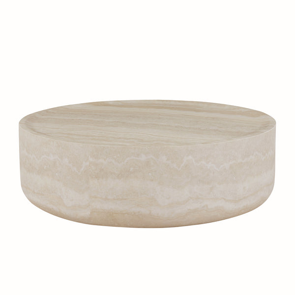 Round Marble-Pattern Coffee Table (31'')