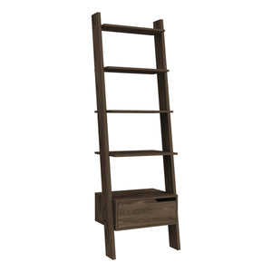 Mid-century Modern Ladder Bookcase (70'')