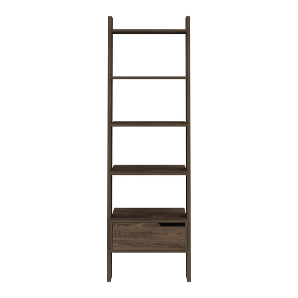 Mid-century Modern Ladder Bookcase (70'')