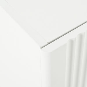 Modern Fluted Media Console (74'')