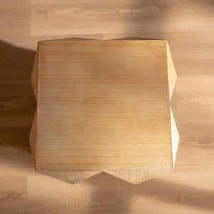 Retro Wooden Side Table (11'')