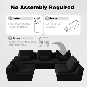 U Shaped Modular Sectional (118'')