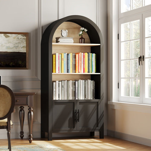 3-Tier Arched Bookcase (66'')