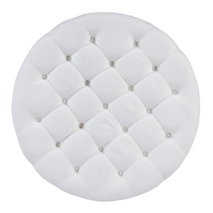 Round Upholstered Coffee Table (36'')