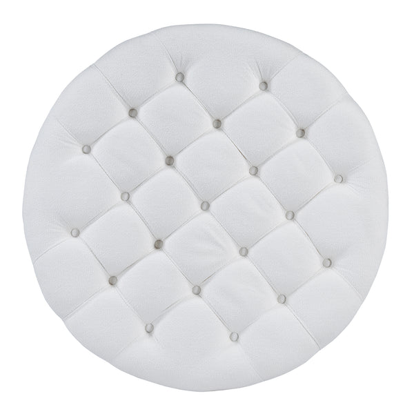 Round Upholstered Coffee Table (36'')