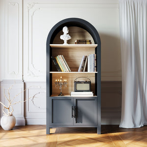 3-Tier Arched Bookcase (66'')