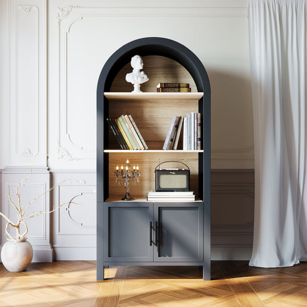 3-Tier Arched Bookcase (66'')