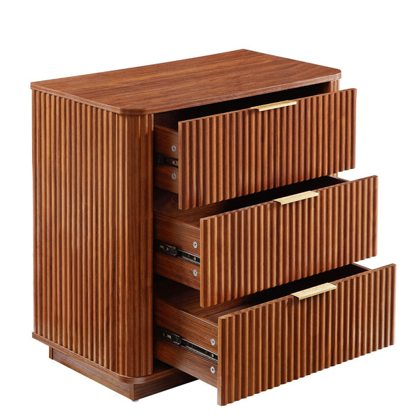 3-Drawer Curved Dresser (27'')