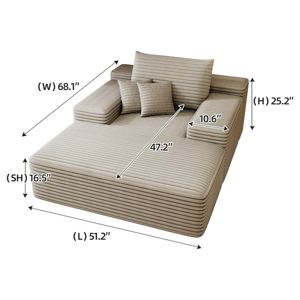 Reclining Sleeper Sofa (51'')