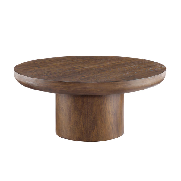 Round Wood Coffee Table (36'')