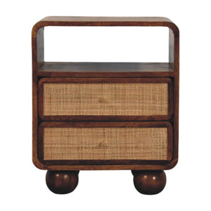 2-Drawer Solid Wood Nightstand (13'')