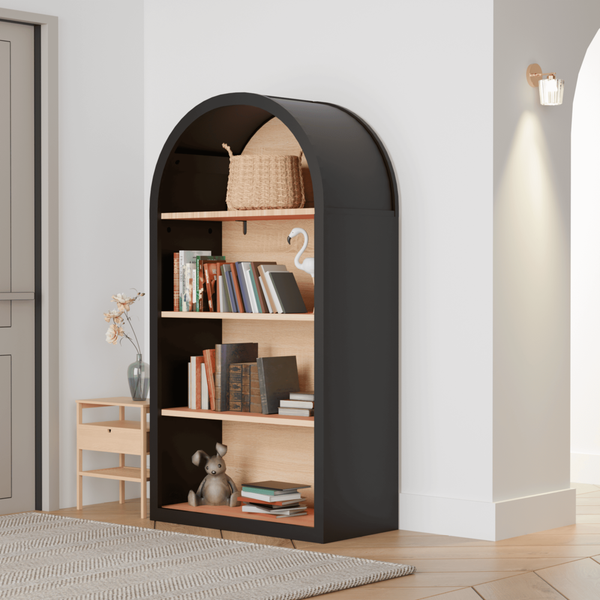 4-Tier Arched Bookshelf (43'')