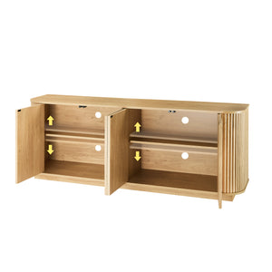Wave Pattern Media Console (64'')