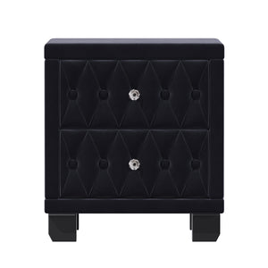 Velvet 2-Drawer Nightstand (18'')