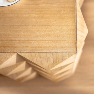 Retro Wooden Side Table (11'')