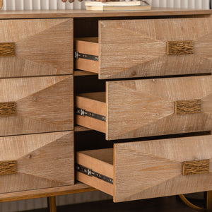 Curved 6-Drawer Dresser (47'')