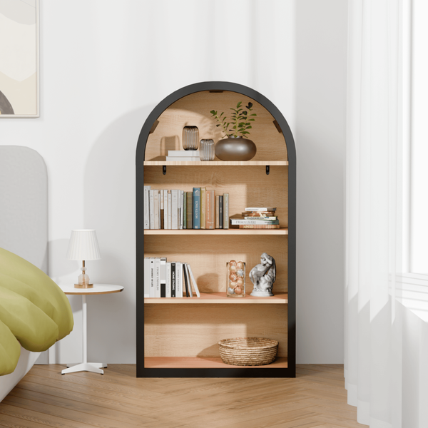 4-Tier Arched Bookshelf (43'')