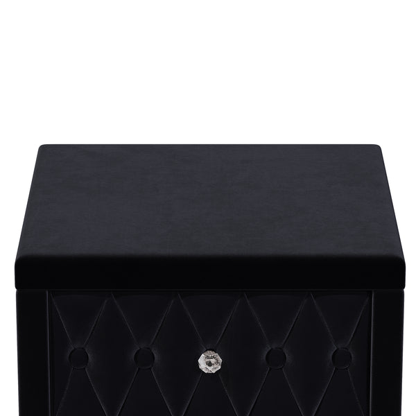 Velvet 2-Drawer Nightstand (18'')