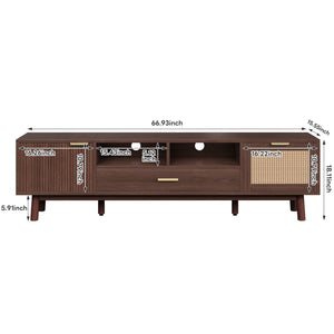 Mid-Century Modern Media Console (67'')