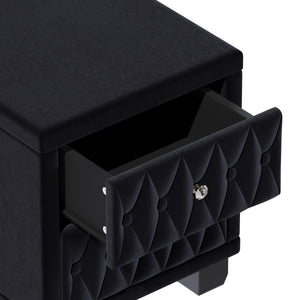 Velvet 2-Drawer Nightstand (18'')