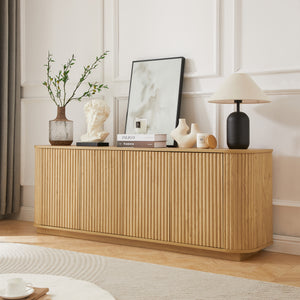 Wave Pattern Media Console (64'')