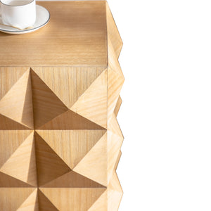 Retro Wooden Side Table (11'')