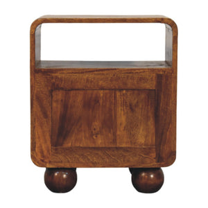 2-Drawer Solid Wood Nightstand (13'')