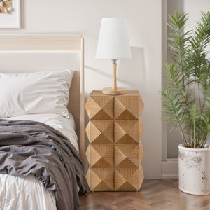 Retro Wooden Side Table (11'')