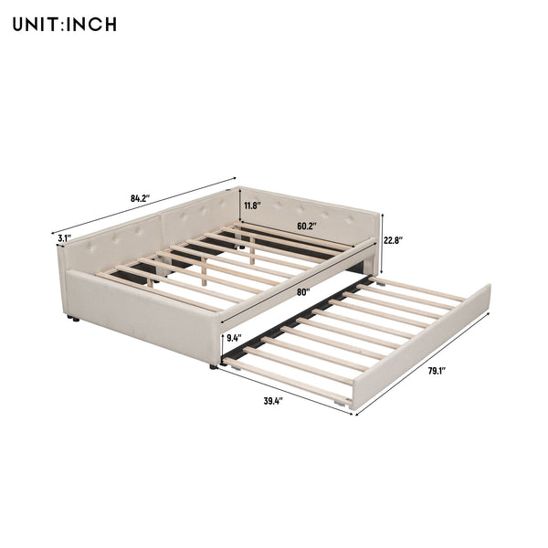 Upholstered Platform Bed (84'')
