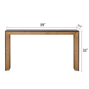 Modern Wood Console Table (59'')