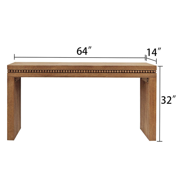 Rustic Wood Console Table (64'')