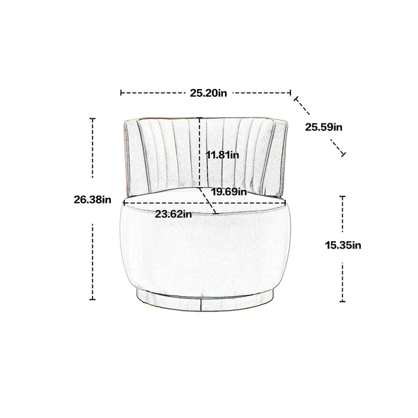 Modern Swivel Accent Chair